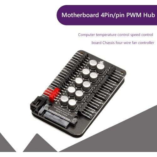 Motherboard PWM Hub Cooler Fan 12V 4 Pin RGB Splitter Extension Cable SATA Power Supply PC Cooling Speed Controller Adapter