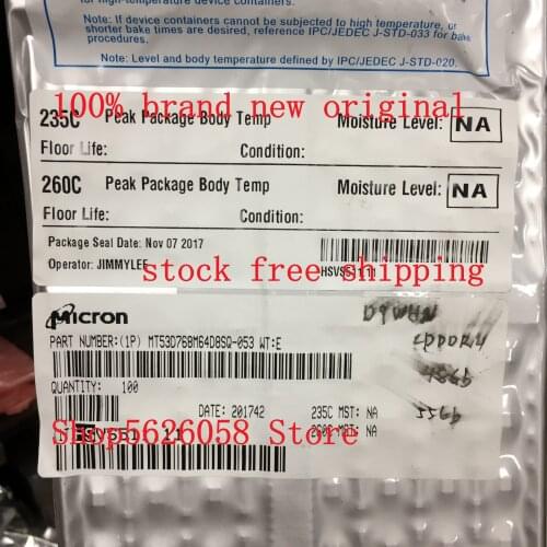 MT53D768M64D8SQ-053 WT:E MT53D1G64D8NZ-046 WT:E BGA 100% new original 1PCS/LOT STOCK