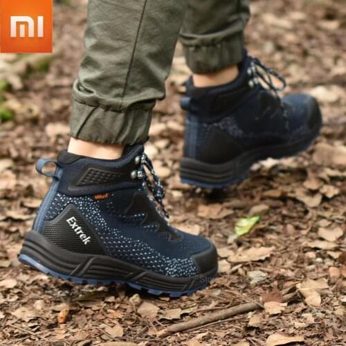 Xiaomi Extrek Fly Weaving Hiking Shoes Non-slip Damping Waterproof Male Hiking Boots Comfortable Light Breathable Men Sneakers