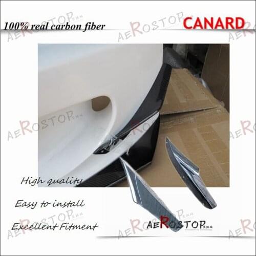 CARBON FIBER CF ASM STYLE FRONT BUMPER CANARD (FIT FOR ASM BUMPER ONLY) FOR 99-09 S2000 AP1 AP2