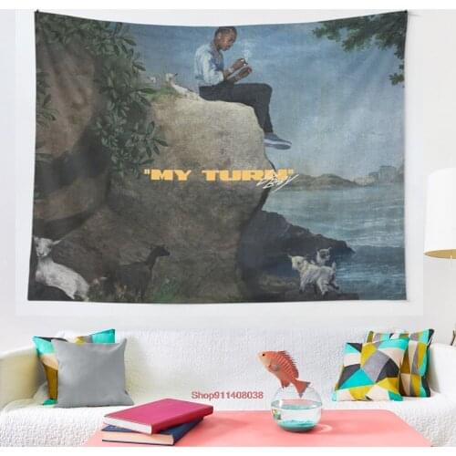 Poster Lil Baby My Turn Album tapestry Art Wall Hanging Tapestries for Living Room Decor