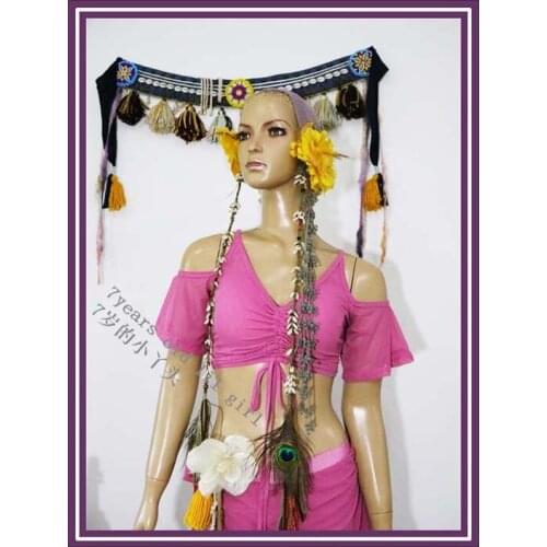 Transparent Thin Belly Danc Vcollar Choli Short Top C917