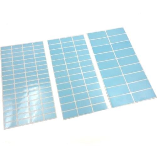 Blank Name Sticker Blue Color Kids Personal Label DIY Waterproof Memo Pad Adhesive Writable Note Tags Stationery School Supplies