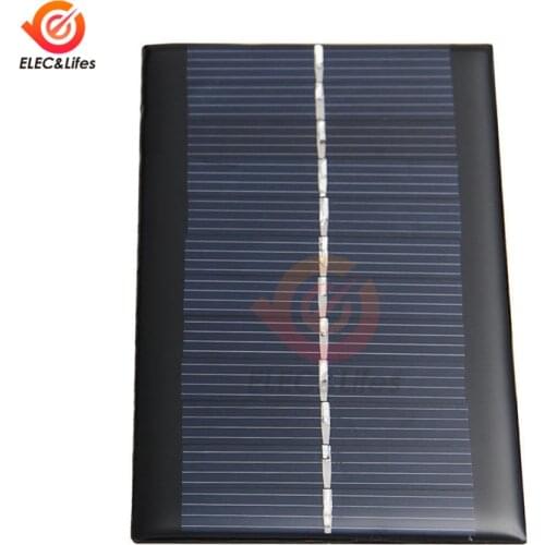 Solar Panel 6V 100MA 1W Mini Solar System DIY For Battery Cell Phone Chargers Portable Solar Cell