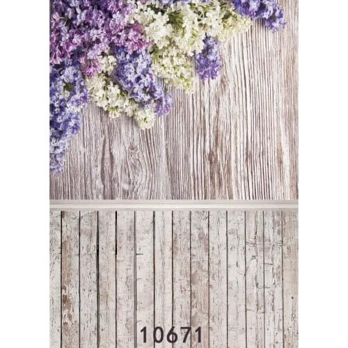 Children Photographic Backgrounds Flowers Wooden Floor Photo Backdrops Cloth Vinyl Background For Photo Studio Fundo Fotografia