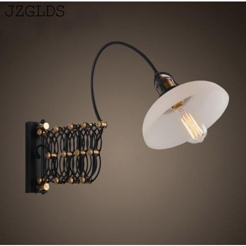 Vintage Adjustable Industrial Metal E27 Wall Light Retro Country Style Sconce Wall Lamp for Loft Bar Cafe Home Corridor