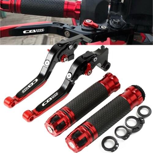 Motorcycle Brake Clutch Lever Extendable Adjustable Hand Grip Handlebar For Honda CB600F CB 600F 2007 2008 2009 2010 2011-2013