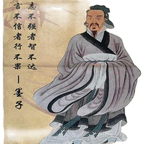 Chinese thangka character embroidery Mozi like thangka brocade home decoration