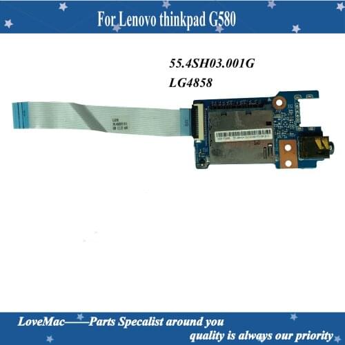 High quality power board LG4858 for Lenovo G480 G485 G580 G480A DC Jack Power with USB Port Board Connector 55.4SH04.001G