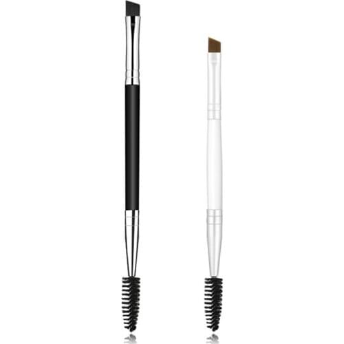 1PC Eyebrow Brushes Eyelash Brush Comb Premium Angled Mascara Wands Applicator Spoolers Brush Brow Comb Makeup Tools