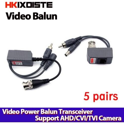 1CH Passive Video Power RJ45 connectors Balun for CCTV Camera DVR free shipping