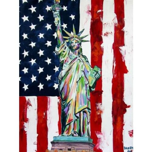 5D Diamond Painting American Statue of Liberty Cross Stitch Diamond Embroidery Mosaic Home Decor Full Drill Handmade Gift