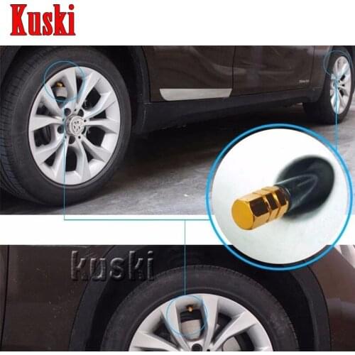 4Pcs/Lot Aluminum Car Tyre Valve Caps For Renault Duster Laguna Megane 2 3 Logan Captur Clio Lada Granta Kalina Priora Accessory