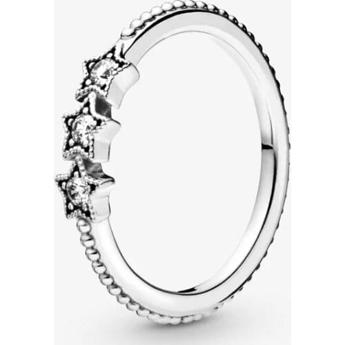 Free Shipping Authentic 925 Sterling Silver Women Fashion Celestial Stars Rings Love Finger for Women Diy Jewelry S925 Rings