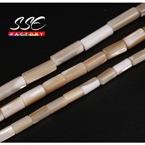 Natural Cylindrical Tube Shape Trochus Top Shell Loose Beads for Making Bracelet Shells Bead Diy Necklace Jewelry Jewellery 15