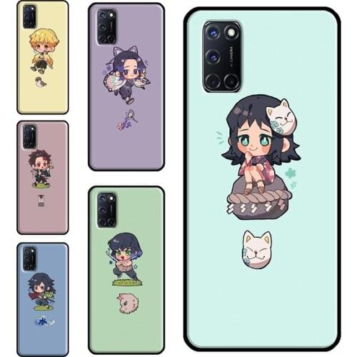 Demon Slayer Kimetsu No Yaiba Case For OPPO A15 A83 A91 A93 A31 A53 A5 A9 2020 A52 A72 A1K A3S A5S Reno2 Z F5 F7 Cover