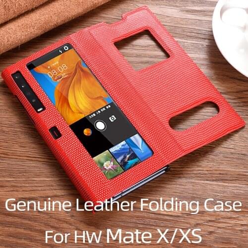 Genuine Leather huawei mate xs case huawei mate x case mate x xs kickstand huawei mate x xs 5g case cover Matex Folding case