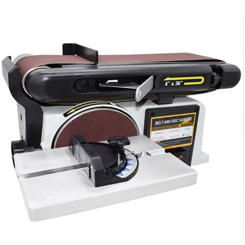 DC 220V 370W 2850rpm Woodworking Sand Disc Machine Sand Belt Machine Sanding and Polishing Machine Sand Paper Machine