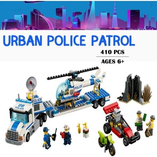 Bricks Helicopter Truck Car Vehicle Police Building Blocks City Toys Children Kids Toys Gifts