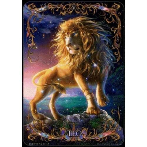 Diy diamond painting Lion King Leo 5d diamond embroidery full square rhinestone cross stitch mosaic Diamond puzzle B114
