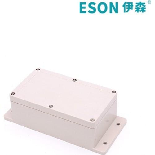 158 * 90 * 60mmIP66 protection grade sealed plastic outdoor electrical junction box with mounting ear distribution box