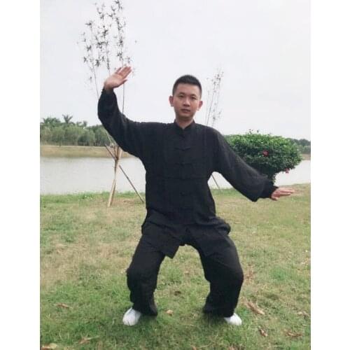 Tai chi Uniform Cotton 4 Colors High Quality Wushu Kung fu Clothing Kids Adults Martial arts Wing Chun Suit