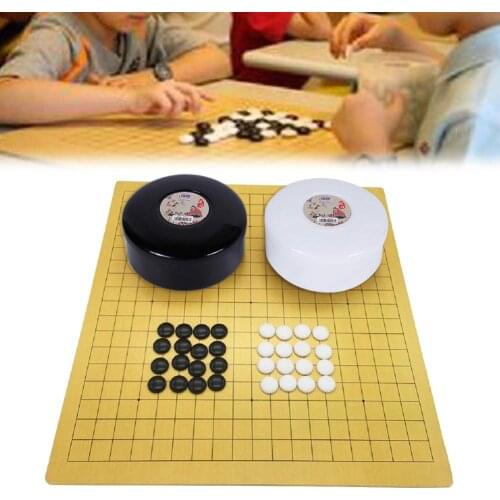 Chinese Old Board Game Weiqi Checkers Go Game Set Plastic Go Game Gift For Children Friends Chess Set Chess