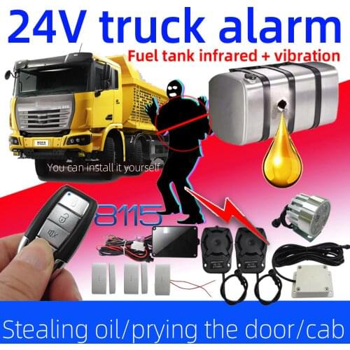 Stealing the oil crowbar cab Battery vibration sensor infrared car alarm truck gasoline tank Spare tire anti-theft chadwick 8115