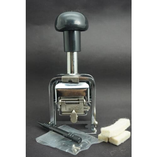BEST Self Inking 5 Digit Cap Stamping Automatic Numbering Machine Stick Stamp