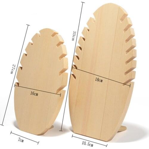 Novelty necklace Wood Jewelry Display Stand Jewelry Store Showcase Holder Pendant Chain Hanging Organizer L M Size