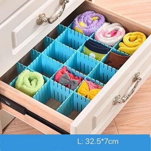 Drawer Organiser Grid Dividers Adjustable Storage Separator DIY Board Underwear