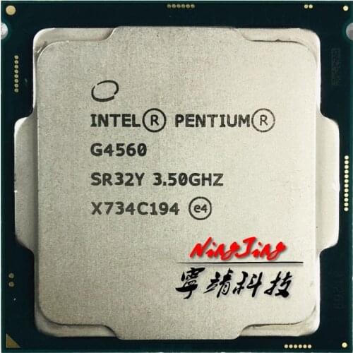 Intel Pentium G4560 3.5 GHz Dual-Core Quad-Thread 54W CPU Processor LGA 1151
