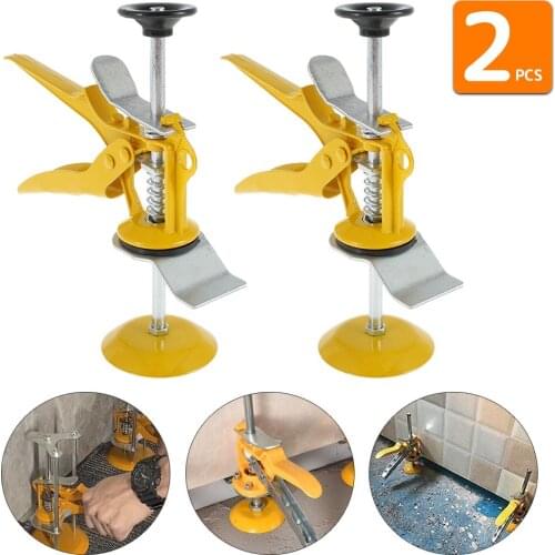 2Pcs Professional Height Adjuster Alloy Steel Ceramic Tile Height Precision Locator Wall Leveling Lifting Tool Construction Tool