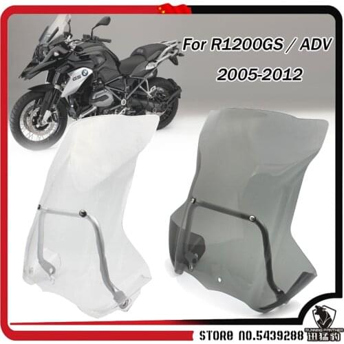 R1200GS Adventure Motorcycle Clear Windshield WindScreen For BMW R 1200GS R1200 GS ADV 2005 - 2012 2011 2010 2009 2008 2007 2006