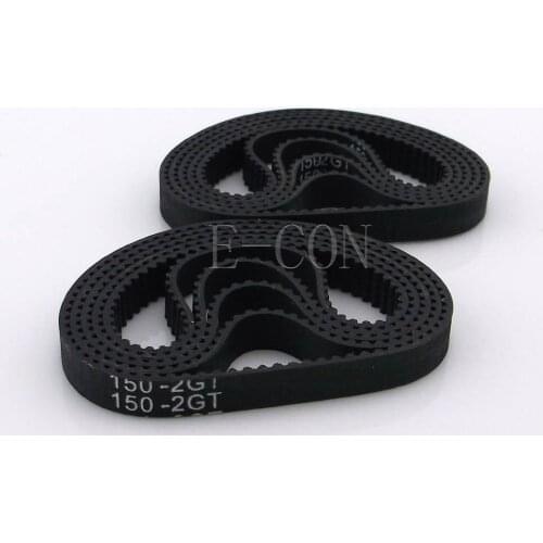 10pcs/lot 150-GT2 loop timing belt width 6mm GT2 belt Rubber Fiberglass inner length 150mm 75 Teeth for 3D Printer