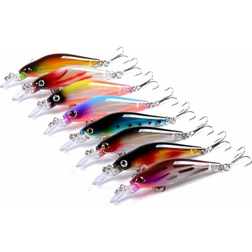 Minnow Fishing Lures 8.3cm 6.2g Hard Artificial Plastic Baits 3D Eyes Crankbait Wobblers Bass Pike fishing tackle Pesca