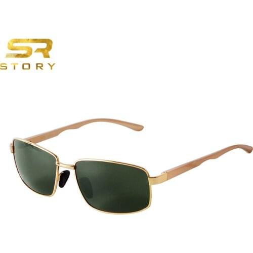 Fashion Metal STORY Brand Sunglasses Mens Polarized Lens Driving Sun Glasses Male UV400 Outdoor Climbing Exquisite Eyewear
