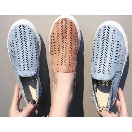 Women canvas shoes 2021 non-slip soft casual shoes woman plus size fashion breathable denim women sneakers tenis feminino
