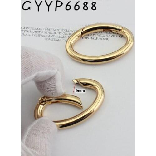 10pcs elliptical spring ring luggage accessories spring buckle handbag hardware accessories oval buckle opening ring