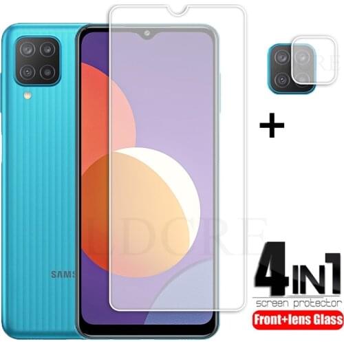 2Pcs For Samsung Galaxy M12 Glass Protective Glass for Galaxy M12 Screen Glass Lens Camera Glass For Galaxy M12 A42 M42 A12 5G