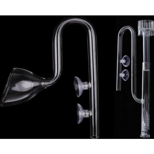 2pcs Φ13 Fish Tank Aquarium Waste Remover Protein Skimmer Outflow Lily Pipe Set