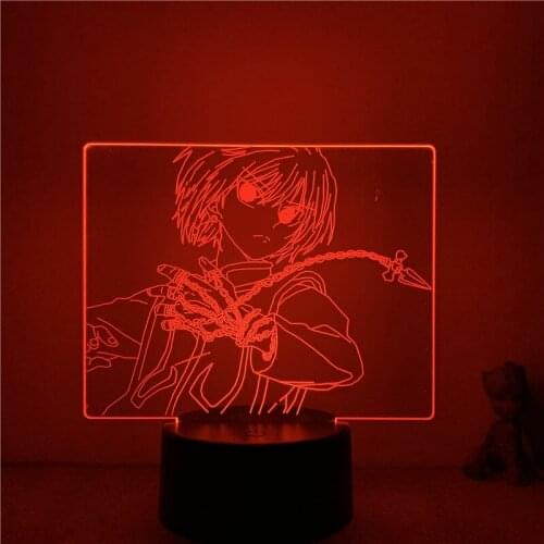 3D Lamp Action Figure Hunter X Hunter Kurapika Fighting LED NightLight 7 Colors Touch Table Decor Night Light Gift Model