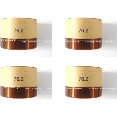4pcs/lots 76.2 Core Bass Voice Coil 76.2mm Subwoofer 8OHM Speaker Accessories DIY