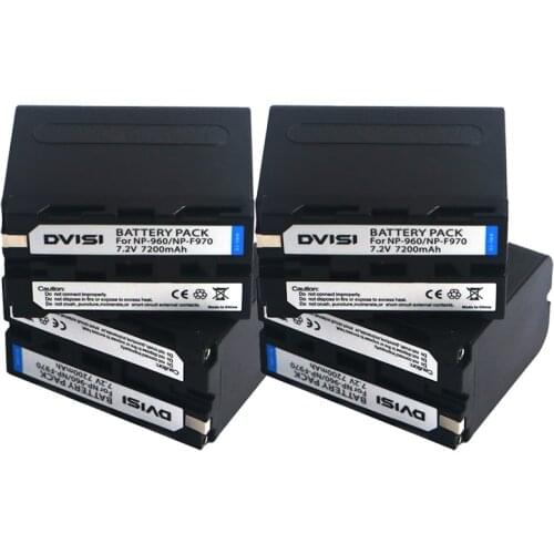 4pcs/lot NP-F970 NP F970 NP-F960 NP-F950 7200mAh Rechargeable Camera Battery For Sony CCD-RV100 CCD-TRV58 DCR-TRV110K z1
