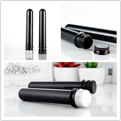 50ml Black Color Mask Bath Salt Test PET Tube With Aluminum Cap 50cc Plastic Cosmetic Tube Container Bottle new
