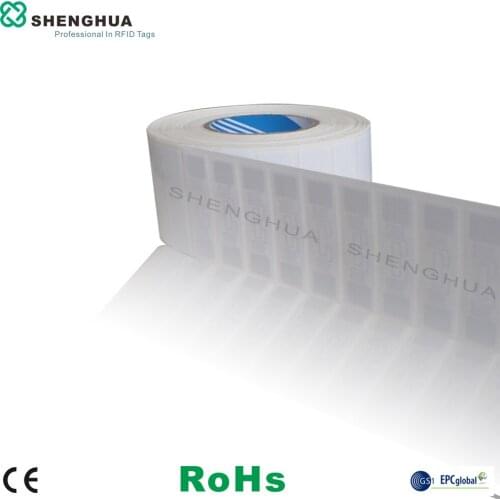 50pcs/pack EPC CLASS1 GEN2 Encoded Wet Inlay RFID Tag Programmable Printable UHF RFID Sticker Label for Asset Tracking