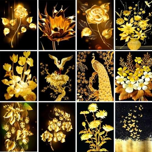 5D Diamond Painting Flower Full Diamond Embroidery Cross Stitch Rhinestone Picture Inlaid Mosaic DIY Art Gift Home Decoration