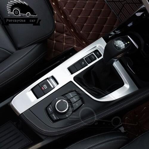 ABS Chrome plated modified instrument panel gear inner decoration of stick sticker 3D for BMW new X1