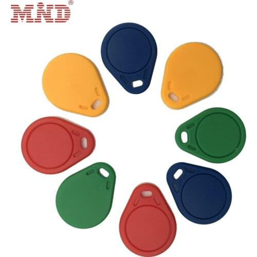 MND colorful m1 card writable Tokens 13.56MHz chip Tags IC Card Key Chain Card for RFID reader keypad access control system