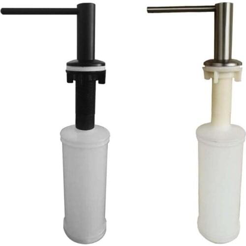 Stainless Steel Sink Liquid Soap Dispenser Press-push Detergent Bottle